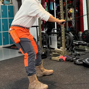 Men's Outdoor Warm Waterproof Work Pants, Thickened Insulated Scratch-Resistant Trousers with Side Water Bottle Pockets & Multi-Purpose Pockets for Hiking, Camping, Fishing, Outdoor Adventures