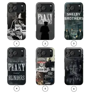 Vintage Peaky Blinders The Immortal Man Phone Case – British Gangster Shelby Style Aesthetic Cover, Retro Mafia Series Collage iPhone Case Gift
