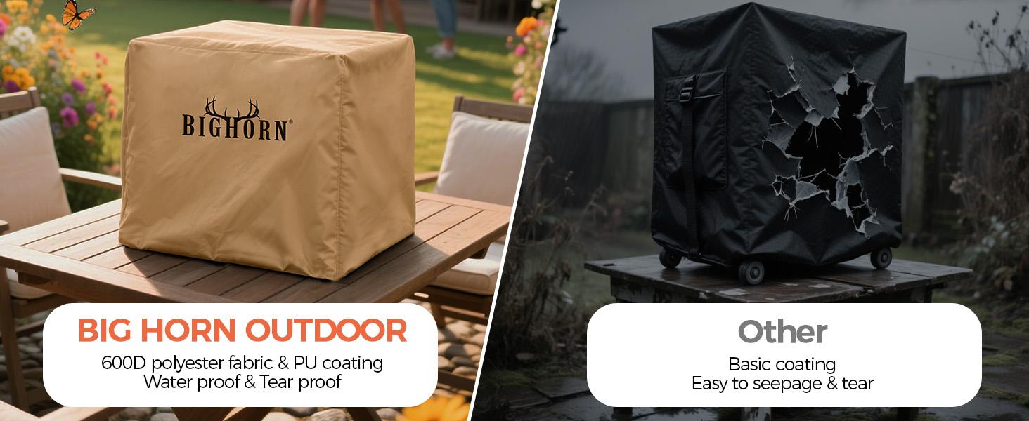 BIG HORN OUTDOORS Infrared Gas Grill Cover, Heavy-Duty Waterproof & Anti-UV Protection for Outdoor Grilling Gear