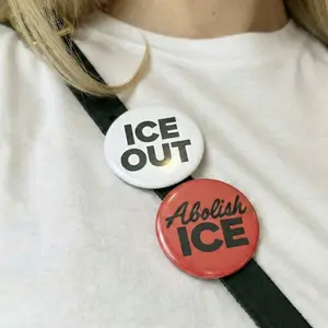 Abolish ICE, ICE OUT, Be Good Pin Buttons