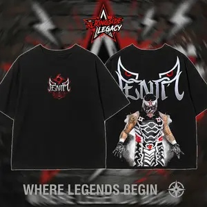 RingsideLegacy - Penta El Zero Miedo "Cero Miedo" Premium Wrestling Cotton T-Shirt (Made In US), Lucha Libre Warrior Outfit, Father Son Wrestling Shirt, Game Day Outfit, Birthday Gift For Wrestling Fans, Sports Entertainment Graphic Tee