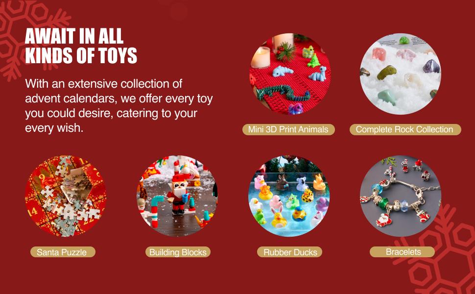 2025 Christmas Advent Calendar with Finger Puppets,24 Days Christmas Countdown Advent Calendar with Plush Animal Finger Puppets for Girls Kids Party Favors,Classroom Prizes Xmas Party Favor Gift  easter gifts for kids