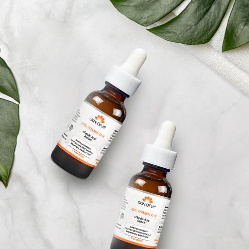 Skin Deva Vitamin C E Ferulic acid serum , All Skin Types Skincare Comfort Brighter Plumper, Best Vitamin c serum