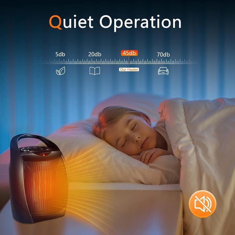 Space Heater,Electric Portable Heater Fan for Indoor Use 1500W/750W ETL Certified Ceramic Small Mini Heater with Thermostat, Home Dorm Office Desktop and kitchen,BLACK Space Heater,Electric Portable Heater Fan for Indoor Use 1500W/750W ETL Certified Ceramic Small Mini Heater with Thermostat, Home Dorm Office Desktop and kitchen,BLACK