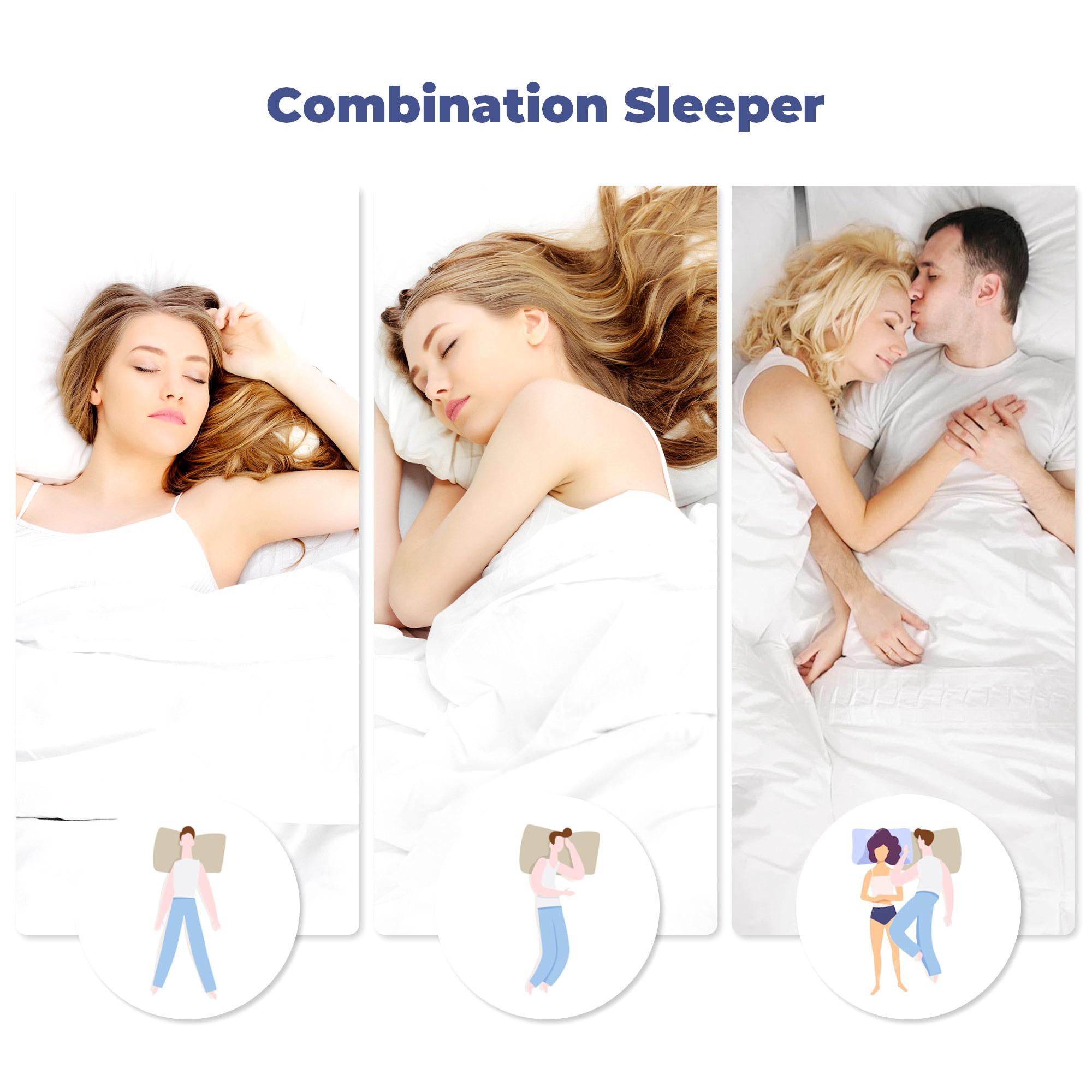 PEACE NEST 2 Pack Goose Down  Feather Pillows for Side  Back Sleepers Hotel Quality Cotton Cover Soft Pillows