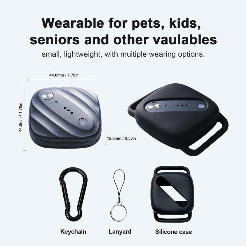 Small Vehicle GPS Tracker - Waterproof 4G LTE + Apple Find My Compatible, for Car/Person/Pet/Item Tracking (Worldwide Coverage) | Smart Alerts, Discreet Tracking Device (Subscription Required)