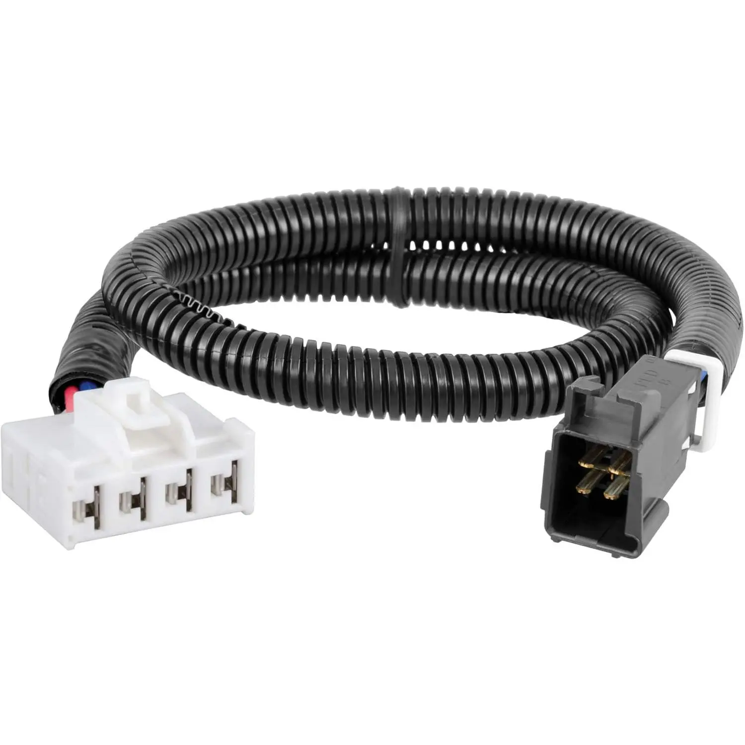 51333 Plug-and-Play Electric Trailer Brake Controller Wiring Harness with 12-Gauge Wire, Slit Sleeve, 2 ft Length - Quick Install Fit for Dodge Ram 1500,2500,3500,Dakota,Durango & Chrysler Aspen - Heavy-Duty Towing Use