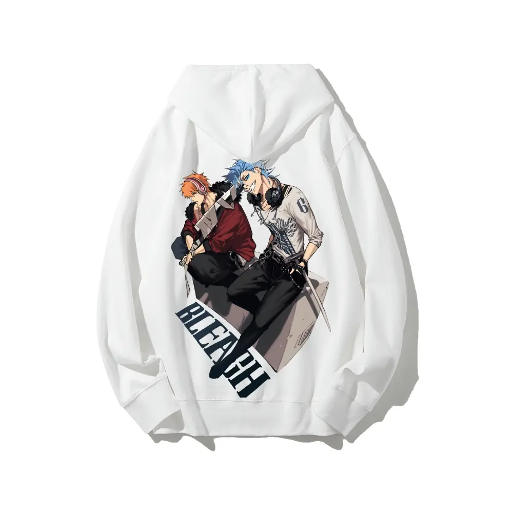 Men's Bleach Kurosaki Ichigo Hollow Mask Zangetsu Hoodie Sweatshirt - Cotton Fabric, Comfortable, Breathable, Heavyweight, Long Sleeve, Unisex Casual Daily Fan Essential Gift, Sweatshirts, Round Neck
