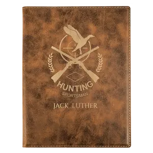 7" x 9" Personalizable Leatherette Portfolio with Notepad