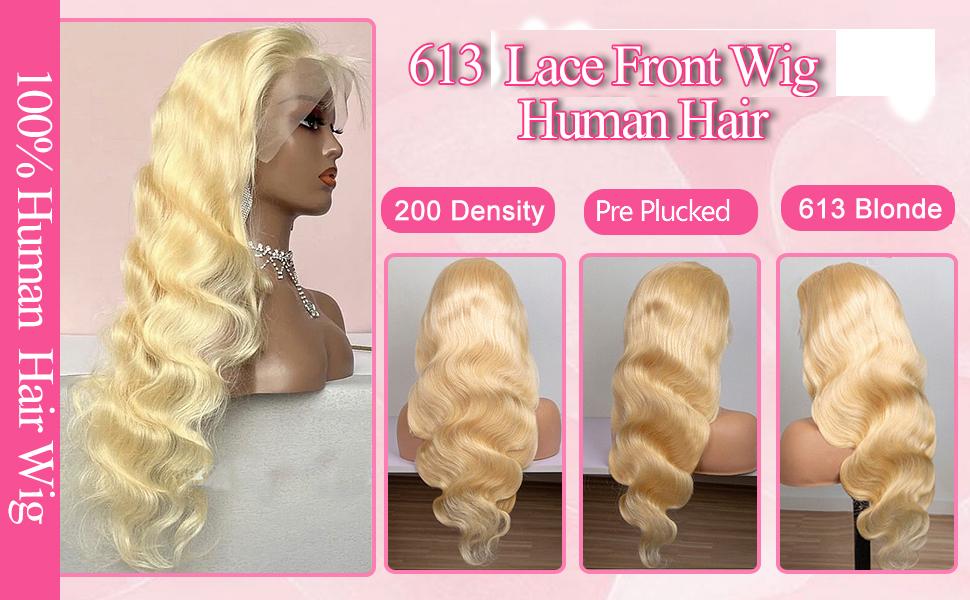 【Lemoda Outlets Sales】Lemoda Outlets Sales Blonde 613 13x4 Body Wave Lace Frontal Human Hair Wigs Outlets Sale 200% Honey Blonde Straight HD Transparent 13x6 Lace Front Wigs Pre Plucked Wigs
