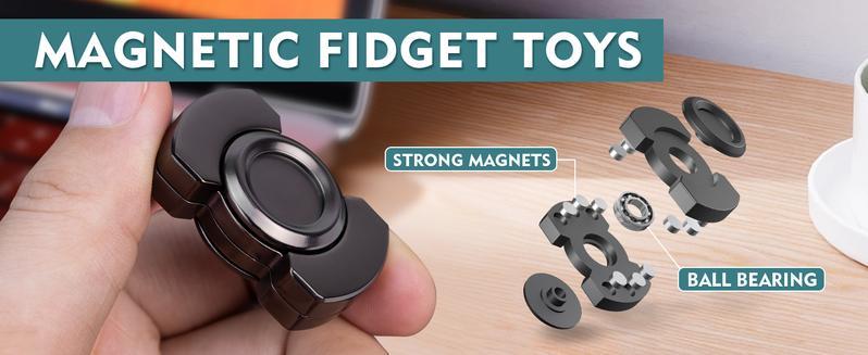 3 in 1 Fidget Spinners for Adults,Spinner Slider Clicker Toys,Magnetic Stainless Steel Bearings for Super,Stable Rotation,Ultimate Stress Relief, Enhanced Focus and Habit Breaking 3 in 1 Fidget Spinners for Adults,Spinner Slider Clicker Toys,Magnetic Stainless Steel Bearings for Super,Stable Rotation,Ultimate Stress Relief, Enhanced Focus and Habit Breaking