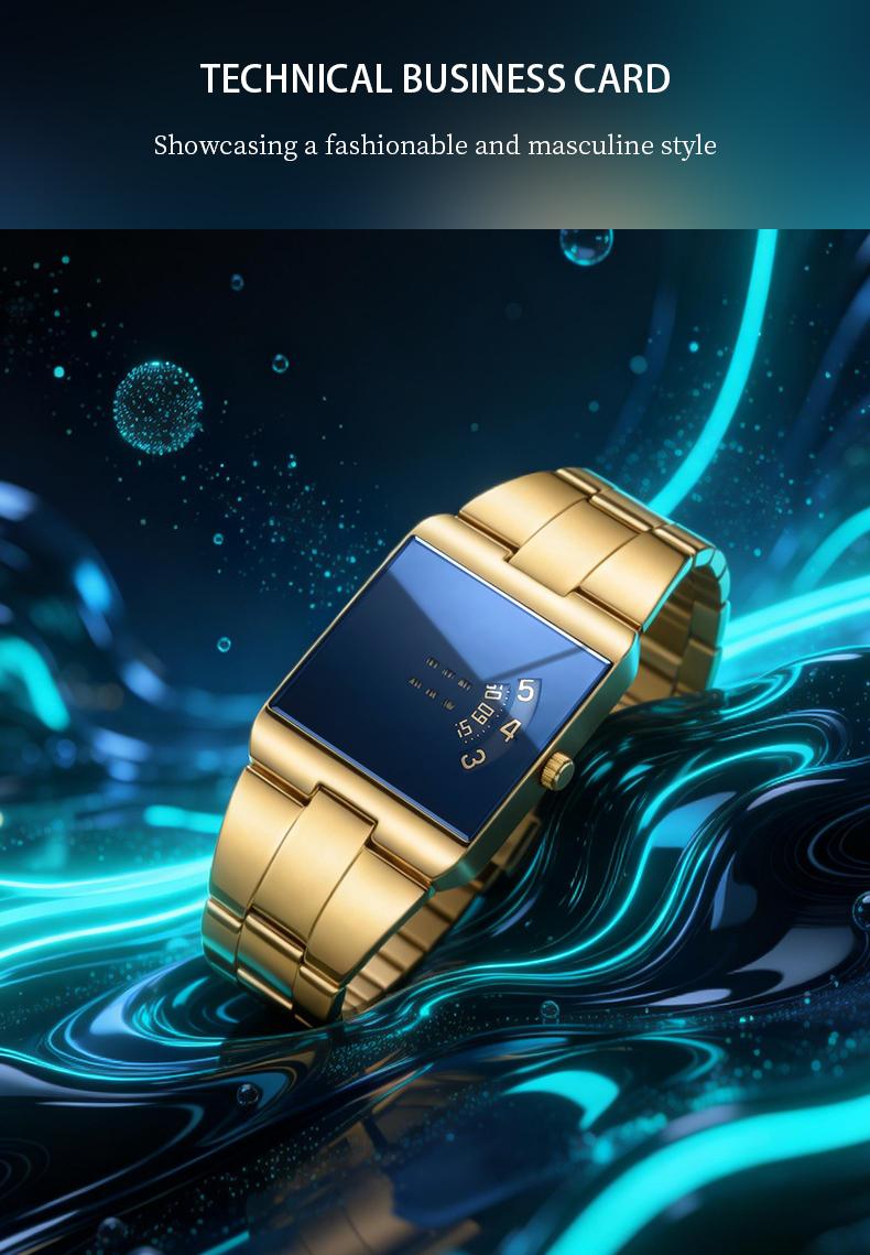 【TikTokShopStockUp】 Racing Sports Watch, Luxury Men's Racing Sports Watch, Iridescent Mirror Design, Stainless Steel Material, Casual & Business Style, Perfect Gift for Him, Fashionable Wristwatch with Time Display