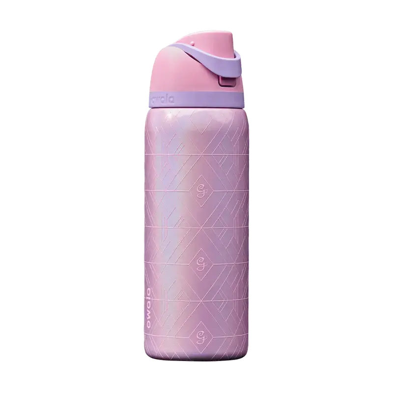 Owala 32oz FreeSip Series — Pearl Pink (Limited Edition): A stainless steel insulated water bottle that seamlessly blends stylish aesthetics with practical functionality. It is also a trendy item specially curated and recommended by Urban Outfitters.