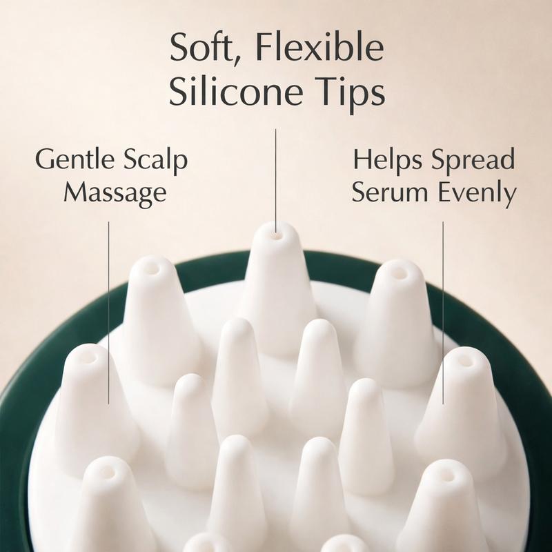 Korean Hair Growth Scalp Serum — Peptide Complex Formula for Thinning Hair, Supports Fuller-Looking Strands, Plant-Based Bio-Active Care to Strengthen Roots & Soothe Scalp