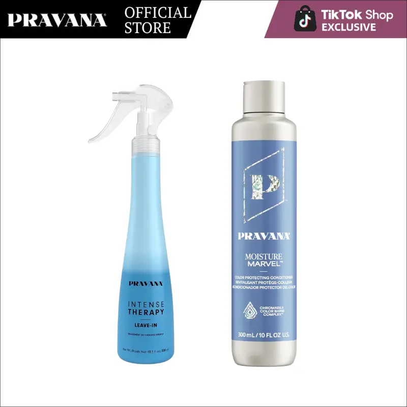 PRAVANA Moisture Marvel Conditioner 10oz + Intense Therapy Leave-In Hydrating Mist 10oz
