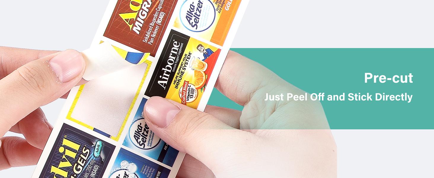 Travel Pill Organizer Box with 146 Labels, 10 Compartment Small Pill Case Medicine Kit, Portable Pocket Purse Pharmacy, Daily Weekly Vitamin Supplement Medication Holder Travel Pill Organizer Box with 146 Labels, 10 Compartment Small Pill Case Medicine Kit, Portable Pocket Purse Pharmacy, Daily Weekly Vitamin Supplement Medication Holder