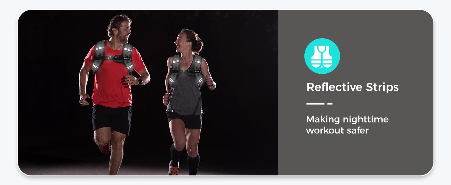 【SpringStatements】BAGAIL Weighted Vest, 5lbs/8lbs/10lbs/12lbs/15lbs/20lbs/25lbs/30lbs Weight Vest with Detachable Phone Pouch, Rucking Vest for Women, Men, Walking, Training, Running