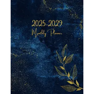 2025-2029 Monthly Planner: 5 year Calendar with Holidays and Inspirational Quotes | 60 Months from January 2025 to December 2029 | Large Size 8.5x11" Paperback – September 17, 2024