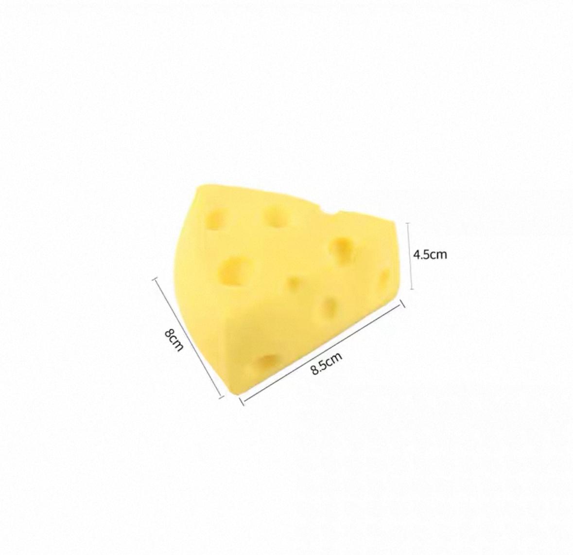 Soft & Bouncy Cheese Squishy Toy Office Stress Relief Venting Creative Gift Unique Home Decor Decompression Squeeze Realistic Design