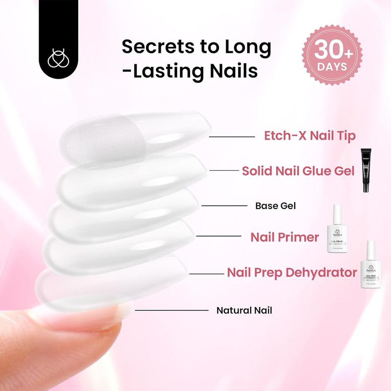 Beetle Thin Extension Nail Tips Kit, Almond/Coffin/Square Shape Acrylic Nail False Nail press ons Nail  DIY Nails Art Gift for girl Gift for woman gel x nails salon nails at home  Fall Nail Thanksgiving Gift Black Friday Winter Nail Christmas Gift