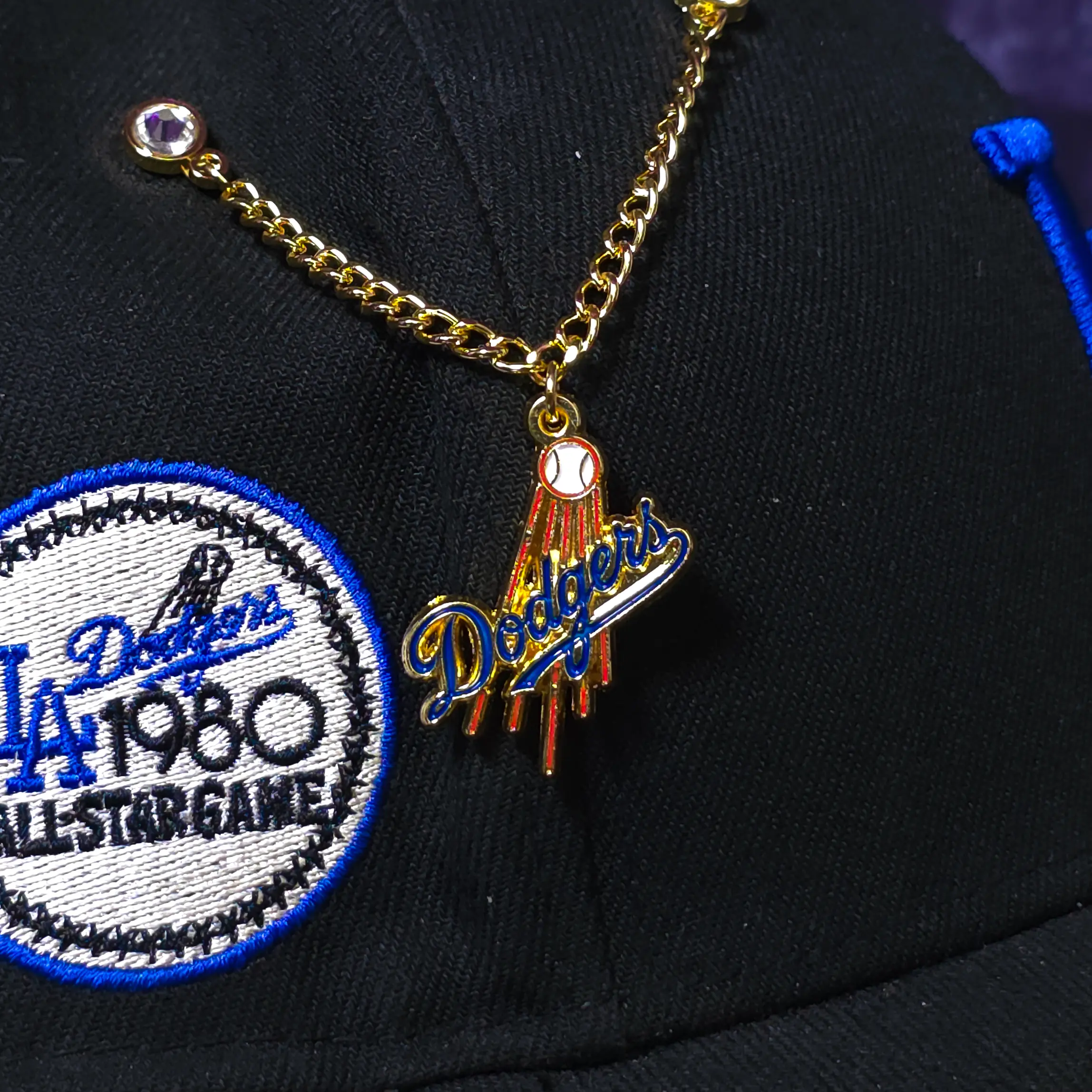 Baseball Gold Chain Pin
