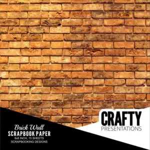 Brick Wall Scrapbook Paper: Brick Pattern 8x8 Single Sided For DIY Papercrafts Crafts Homemade Greeting Cards Party Invites Scrapbooking Paper Pad Origami 15 Sheets Vol. 2 Paperback – May 7, 2020