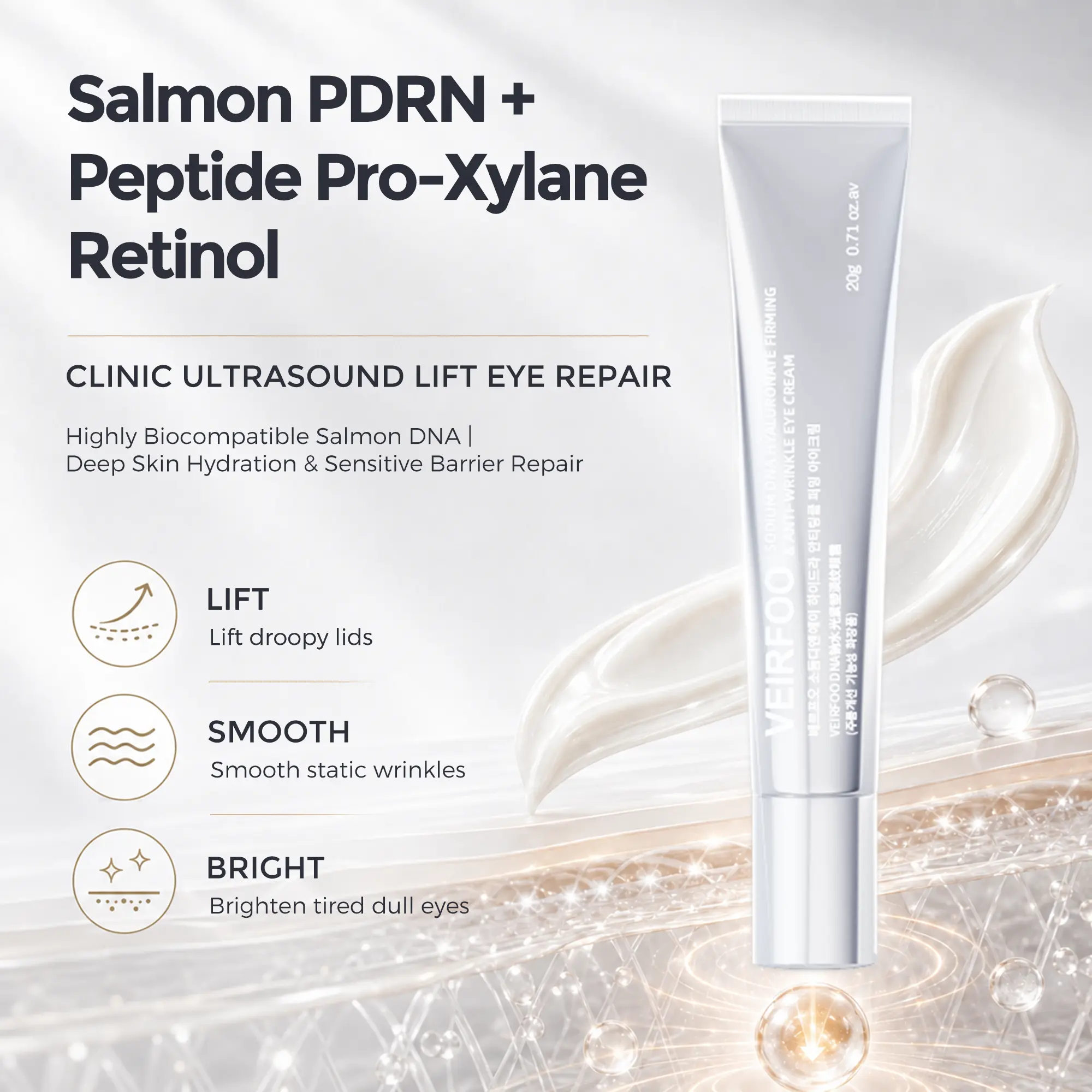 Korean Brand VEIRFOO Hydrating Firming & Anti-Wrinkle Eye Cream