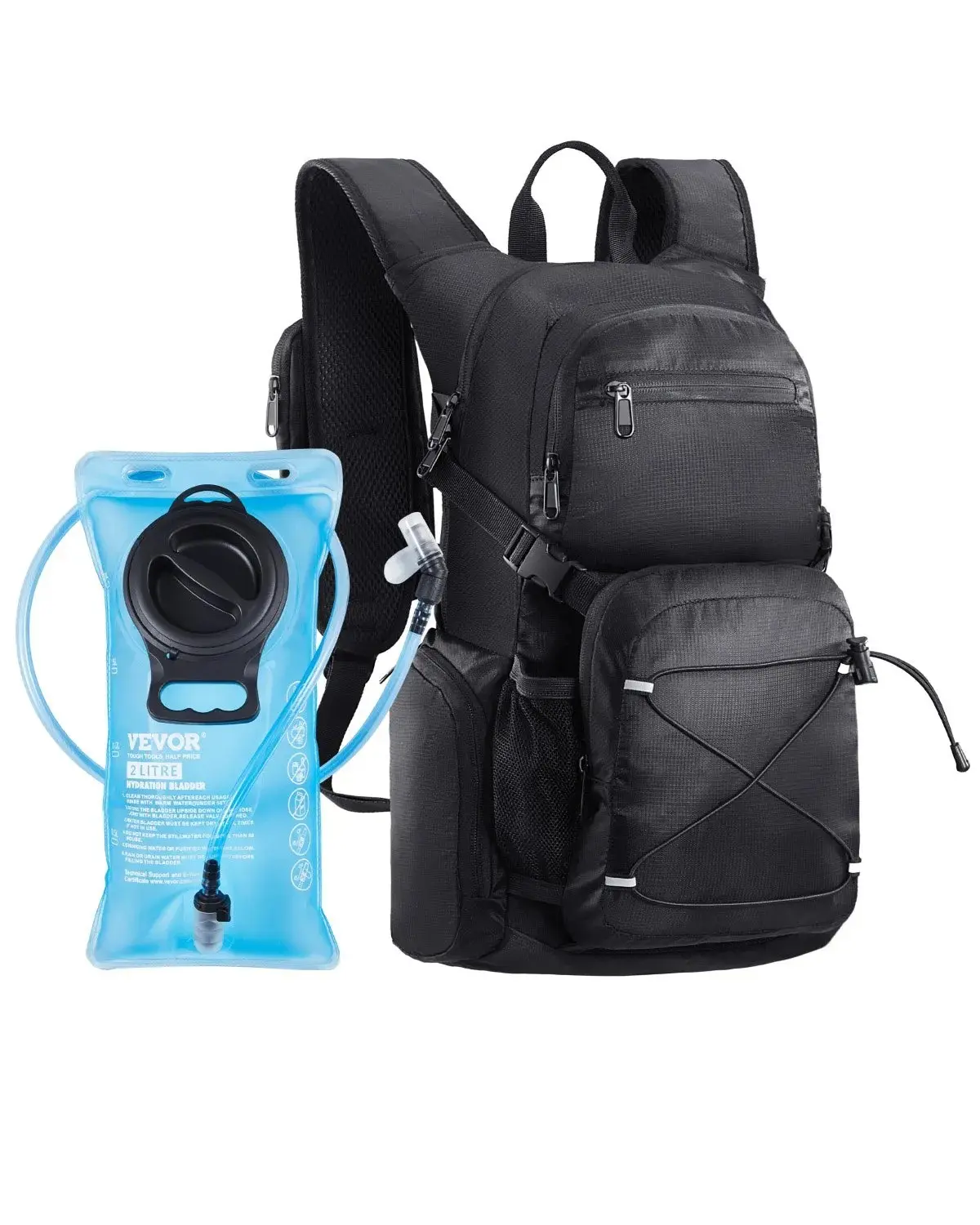 【Summerfinds】VEVOR Hydration Backpack,25L Insulated Hydration Pack Backpack with 2L TPU Water BladderHiking Water Backpack with Storage for Men WomenHydro Water Daypack for Hiking Running Cycling Camping