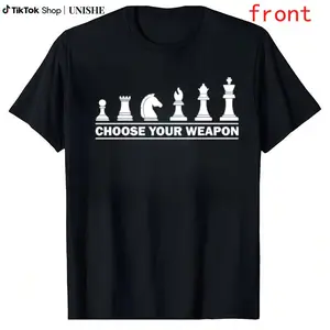 100% Cotton Chess Lover Gift Tee – Funny and Cool Chess Player Shirt
