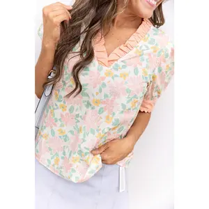 Good Thing Going Blouse - Peach