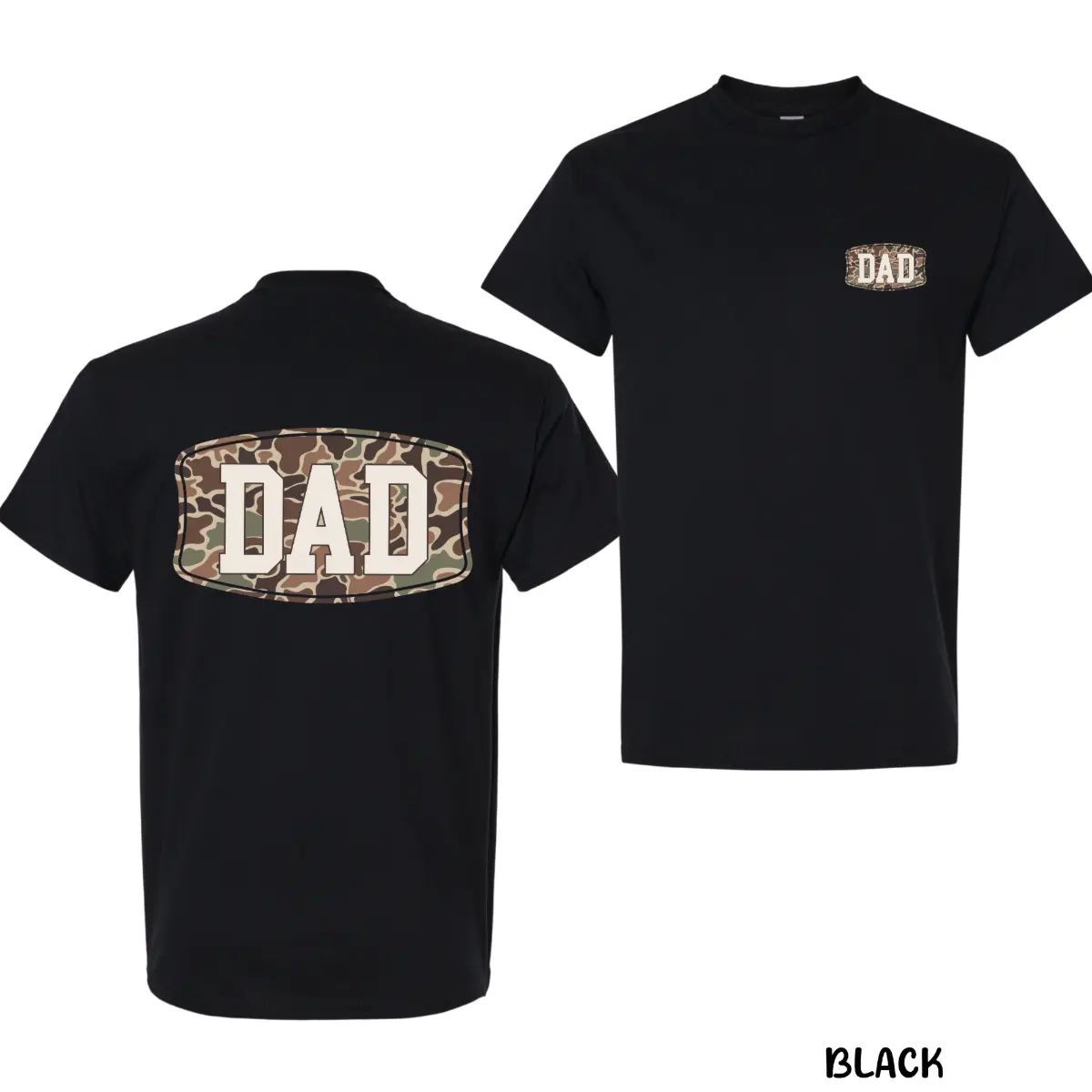 Camo Dad 2-Sided , Funny Camouflage Graphic Pullover, Cool Streetwear Top, Casual Gift for Fathers, Trendy Graphic Apparel for Men, Dad Shirt For Men, Casual Father’s Day Gift