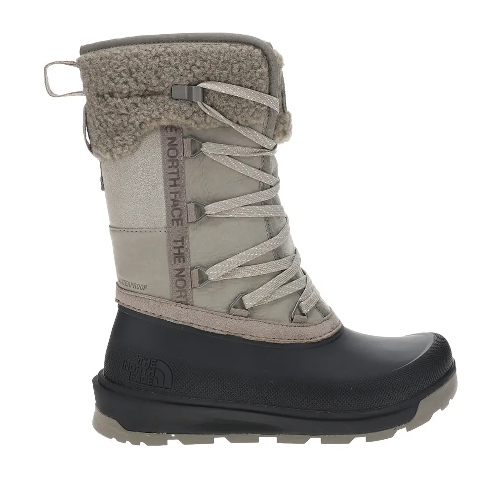 The North Face Womens Shellista Vi Mid Waterproof Insulated Lace Up Winter Casual Boots Mid Calf - Grey