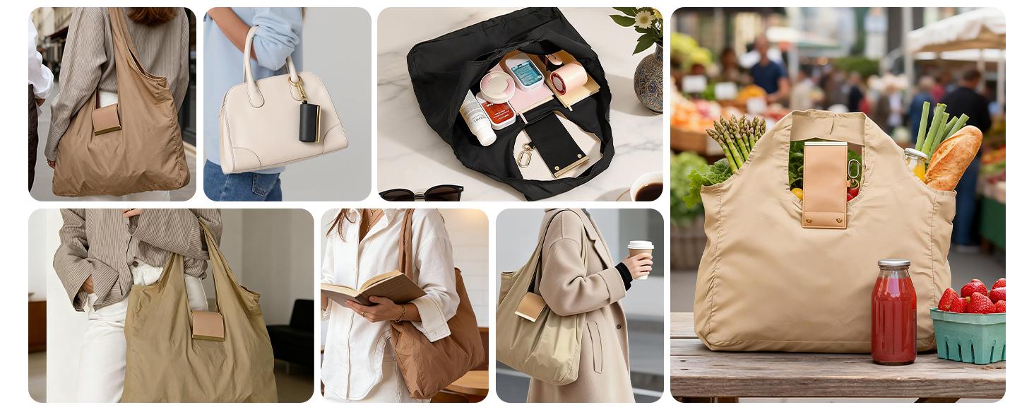 Foldable Keychain Nylon Storage Bag - Reusable Casual Shopping Bag with Key Ring for Travel-Ready Daily Carry Foldable Keychain Nylon Storage Bag - Reusable Casual Shopping Bag with Key Ring for Travel-Ready Daily Carry