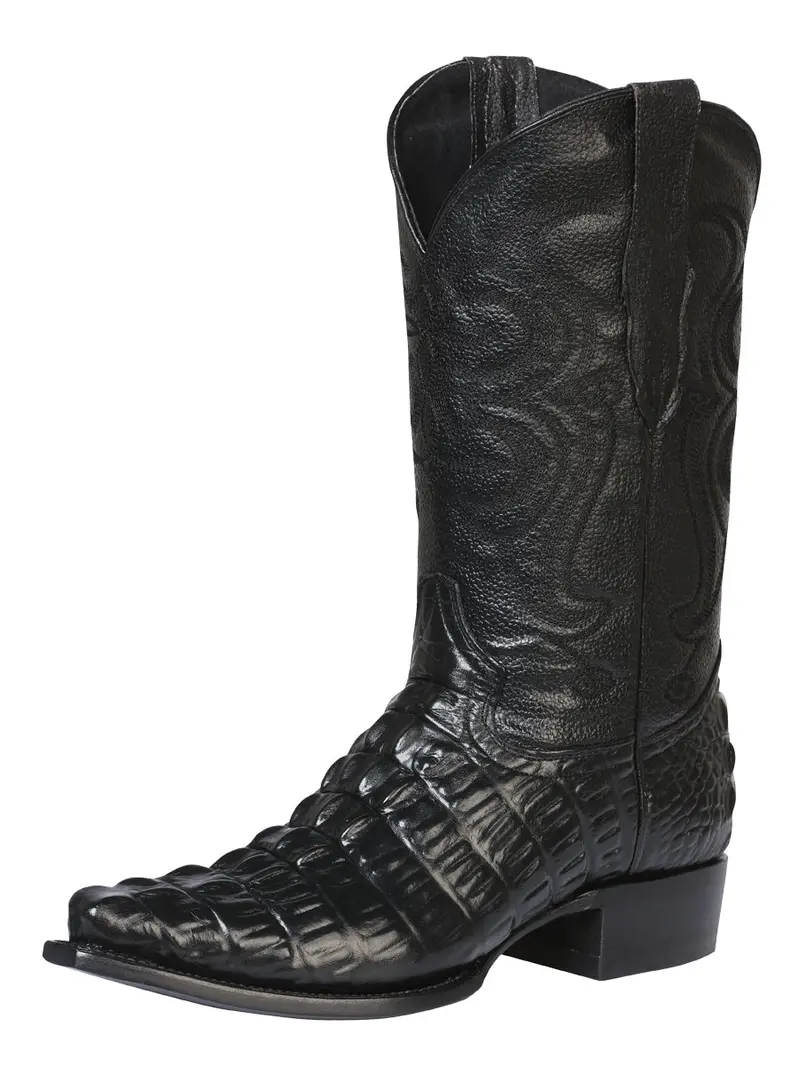 Cowboy boot  El Senor de los Cielos - Caiman  - Black 40854