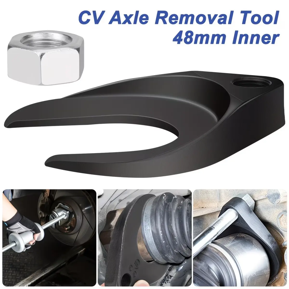 1/2-Inch Joint Pry Bar Adapter Tool – Compact Drive Shaft Disassembly Pry Bar, Made In China