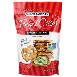 Snack Factory Pretzel Crisps, Everything, Deli Style, 7.2 oz (204 g)