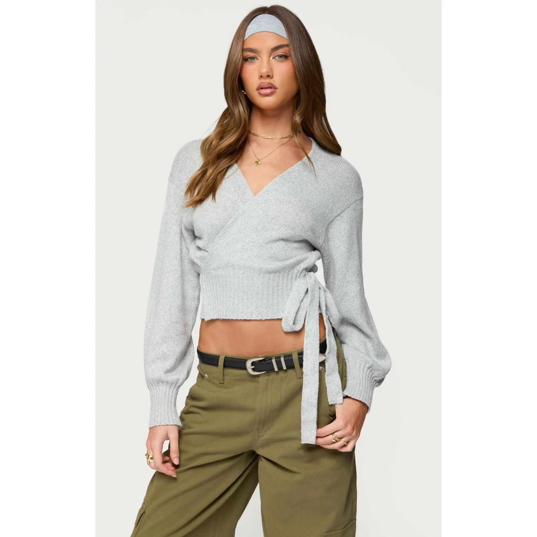 Edikted Women's Stella Wrap Knit Cardigan