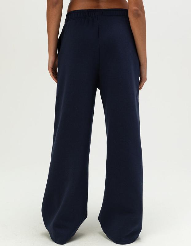 FULL TILT Embroidered Star Womens Wide Leg Sweatpants