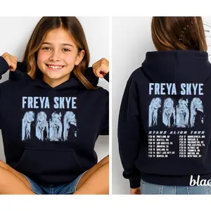Adult & Youth Freya Skye 2-Side Hoodie, Retro Freya Music Tour 2026 Youth Hoodie, Stars Align Tour 2026 Festival Tee, Zombies 4 Nova Bright, Freya Skye Concert Music