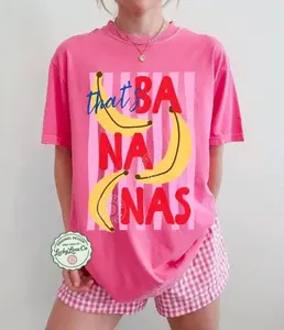 Comfort Colors That’s Bananas Vintage T-shirt Summer Fruit Tshirt Food Pun Retro Graphic Tee Banana Trendy Summer Gift Idea