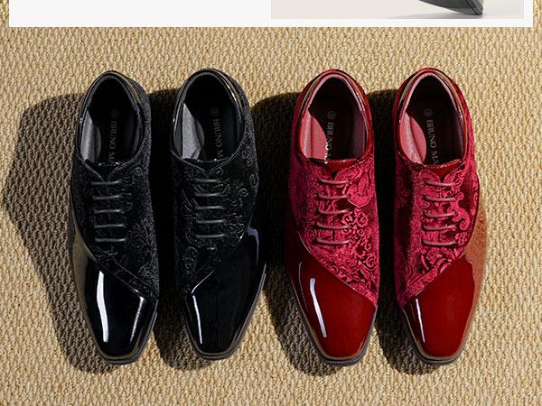 Bruno Marc Men's Dress Tuxedo Shoes Classic Patent Velvet Lace-up Formal Caden Oxford Bruno Marc Men's Dress Tuxedo Shoes Classic Patent Velvet Lace-up Formal Caden Oxford