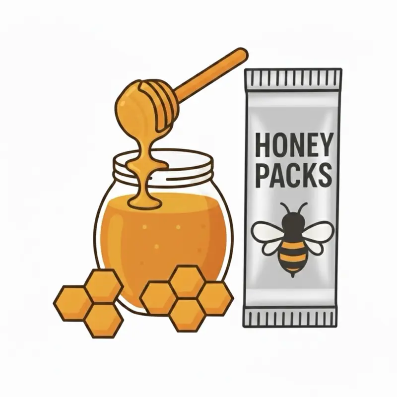 Premium Honey Pack with Royal Jelly and Bee Pollen, 12 Sachets 20g, Natural Superfood for Energy and Vitality, Convenient Single Serve Packets for Gym and Travel, Healthy Sweetener for Tea and Smoothies.