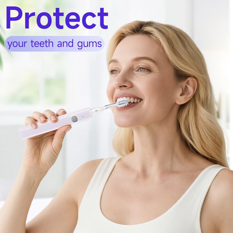 Dr.Hiseki electric toothbrush with sonic magnetic levitation sterilization, fully automatic sweeping vibration blue light sterilization, adult and unisex size, sonic soft bristles.