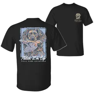 Pull Time Shirt | Fetch 'Em Up | Boykin Spaniel, Hunting Shirt, Outdoor Shirt, Unique Hunting Lifestyle Streetwear Gift for Dad, Gift For him, Hunting Season Shirt