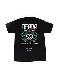 DEMON RIDAHS Tee - Authentic Graphic Tee with Unique Design and Features