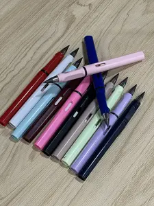 12-Pack Lightweight Everlasting Inkless Pencils with Erasers, Replaceable Heads, Plastic, for Writing, Art Sketching, and Drawing