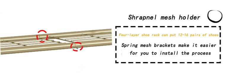 Shoe Rack Organizer, 4-Tier Large Capacity Shoe Rack for Closet, 16 Pairs Shoe Storage Shelf with MDF Top Board, for Entryway, Garage, Bedroom, Cloakroom Deals For You Days