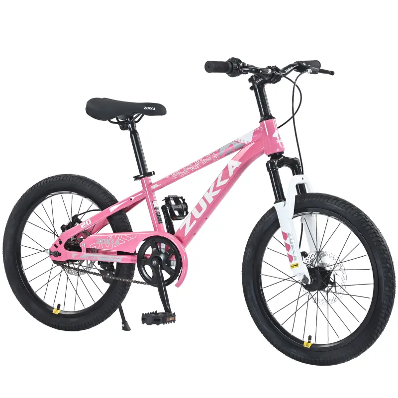 【Bellemave】Mountain bike 20 inch dual disc brake, adjustable saddle and handle, suitable for 44-56 inch height, 85% pre installed stainless steel frame