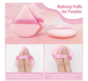 Pink Powder Puff Pack Of 4
