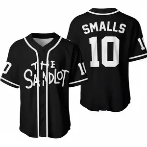 The Sandlot #10 Smalls Black Baseball Jersey, The Sandlot Jersey, Vintage Movie Baseball Shirt, Retro Baseball Jersey Men Women Youth Kids, Classic Game Day Outfit
